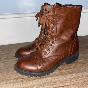 Arizona Jeans Company Brown Combat Boots